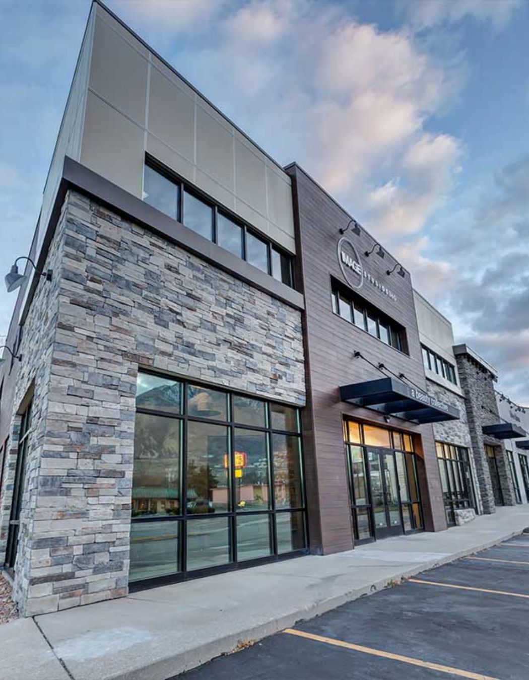 Outside entrance for a boutique spa in Salt Lake City, UT