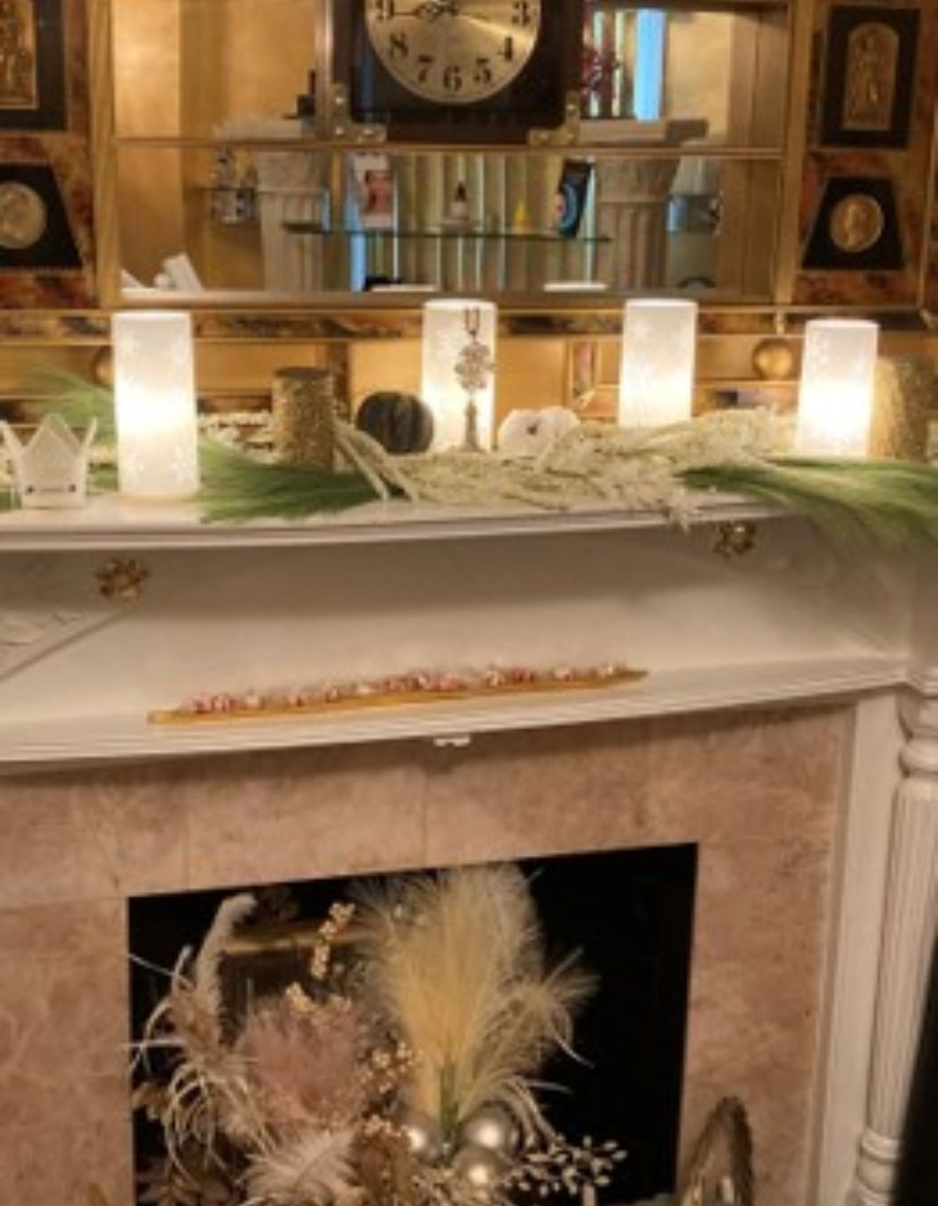 A room at Mac Med spa with a fireplace for massages and skincare consultations.
