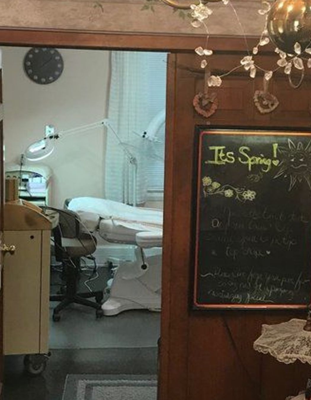 Mac Med Spa Framingham Treatment Room for electrolysis and laser treatments. 
