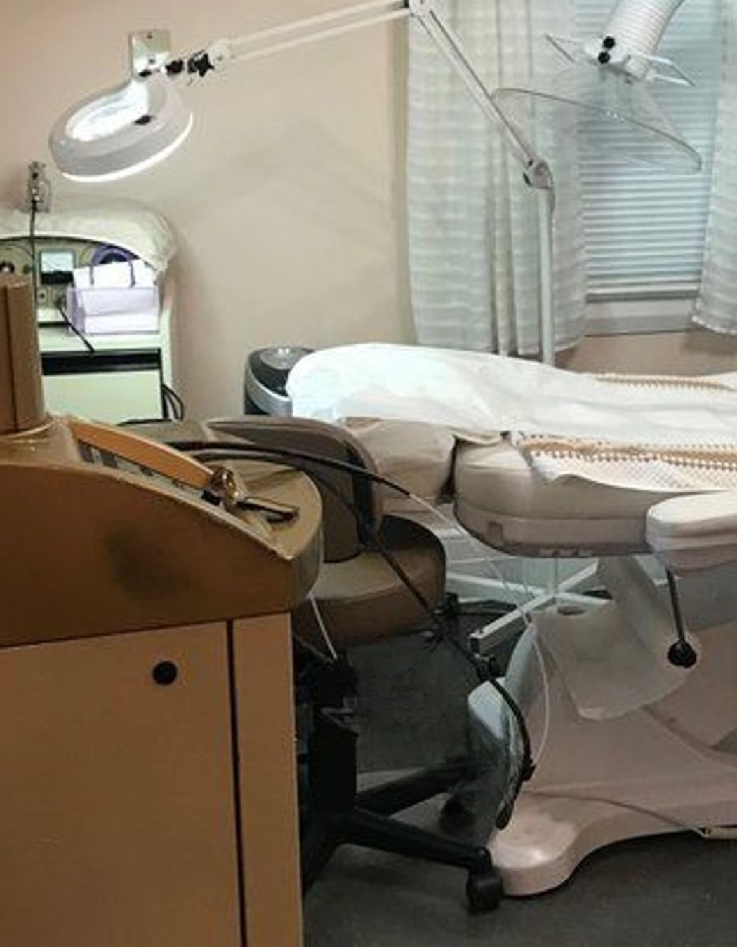 A skincare treatment room at Mac Med Spa in Framingham, MA