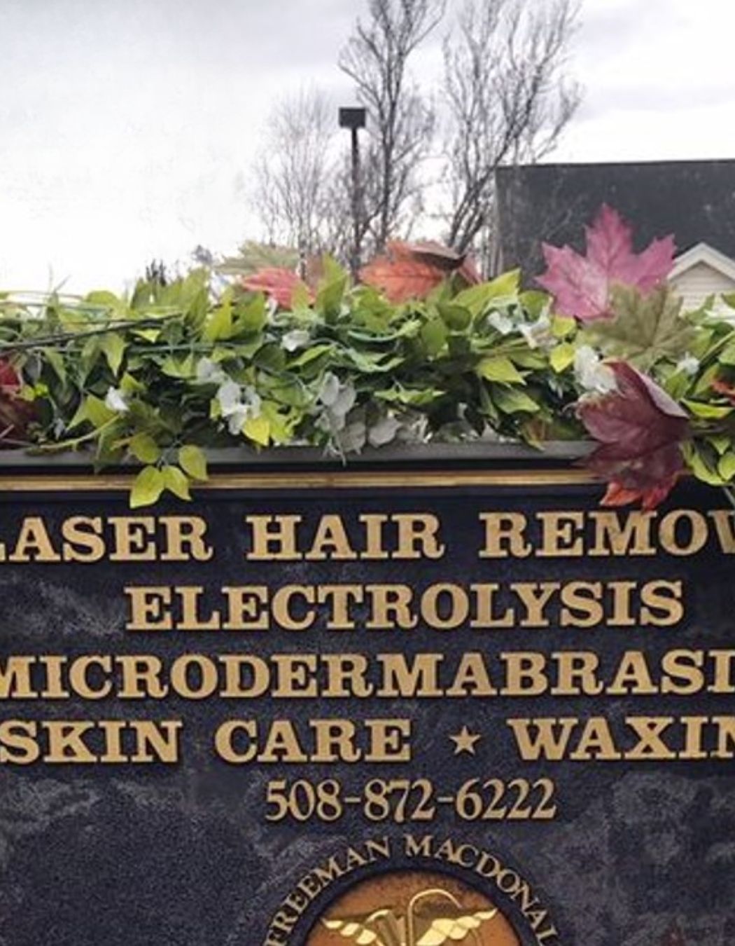Mac Med Spa Framingham location, outside sign.