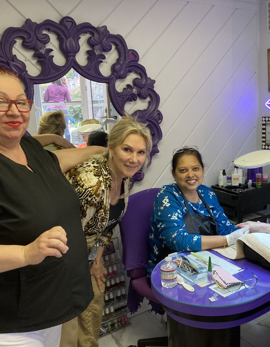 Nail station at Mac Med Spa in Hopedale, MA