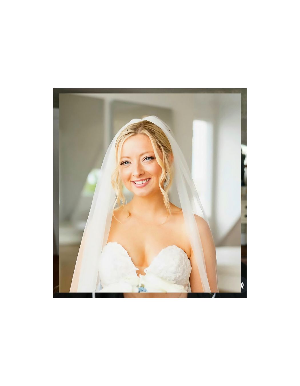 Natural, glowy bridal makeup for blondes